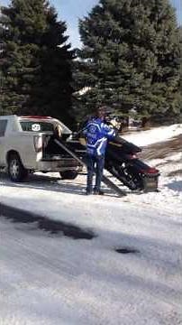 Snowmobile Loading System For Pickups