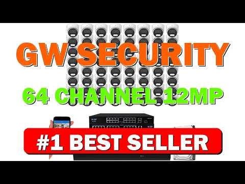 GW Security 64 Channel 12MP NVR 4K Security Camera System with 64 - B0DTN7W5VQ