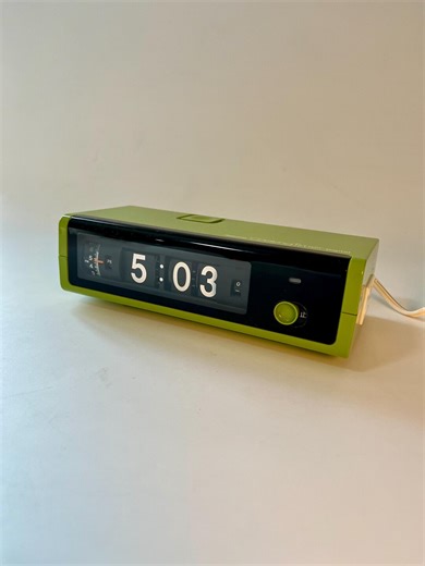 1970s National Green Rolling Flip Clock & Cooking Timer – Retro Japanese Alarm, New Old Stock - Etsy