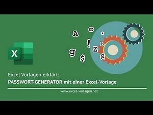 🔐 Create secure passwords – Instructions for the free Excel password generator!