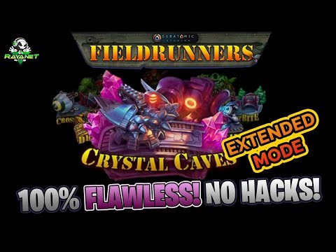 FIELDRUNNERS STRATEGY | CRYSTAL CAVES EXTENDED MODE | 100% FLAWLESS | NO SELL | NO HACKS!