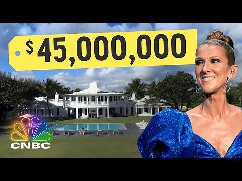 Inside Celine Dion's $45,500,000 Island Mansion | Secret Lives of The Super Rich | CNBC Prime