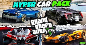 🏎️ How To Install Car Pack in GTA 5 | GTA 5 Add-On Car Pack | GTA V Hyper Car Pack 😍