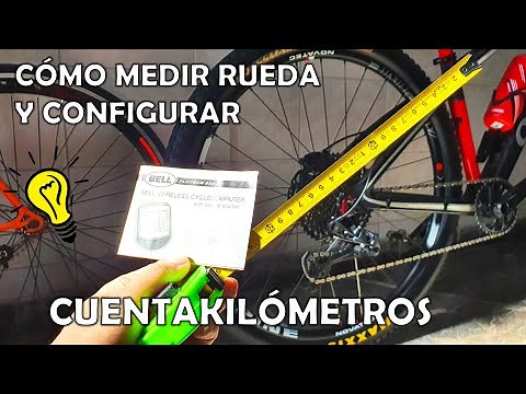 Cómo MEDIR RUEDA de BICICLETA y configurar CICLOCOMPUTADORA