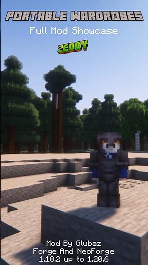 Portable Wardrobes (Easy Armor Swap) Mod - Full Minecraft Mod Showcase - Hypixel Skyblock Inspired