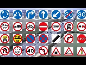 "40 Important Road Signs Every Driver Must Know for Safety, Navigation, and Traffic Rules" #love