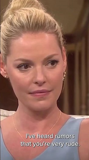 💫 Katherine Heigl responds to rumors about being “rude”