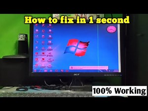Display Pink Ho Gaya🤔? Color Issue Fix in Hindi | Computer | PC | Monitor Pink Screen Solution 1Sec