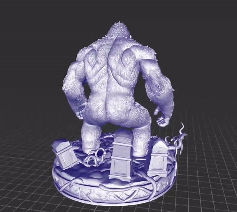 King Kong 3D Model : Kong Diorama STL File , King Kong Statue , Monster 3D Model , Action Figure STL File , 3D Printer File - Etsy Australia