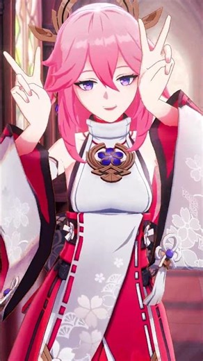 Yae Miko 兔兔摇【Genshin Impact MMD】