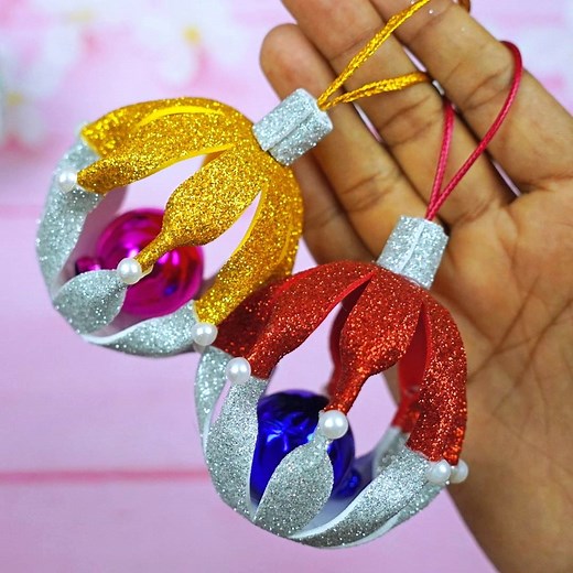 41K views · 473 reactions | Watch how to make Christmas ornaments step by step  DIY handmade Christmas decorations for 2025❄#Christmas #xmas #ChristmasCrafts #ChristmasDecor #christmasornaments | Creative Art & Craft Ideas | Facebook