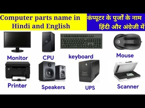 Computer Tools Name With Picture , Computer parts name List. Basic Parts of Computer.