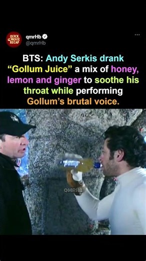 Andy Serkis Drank Gollum Juice to Save His Voice 😂