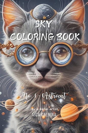 Astro Cat Coloring Book – 50 Pages Bundle, Cosmic Cats, Space Cat Coloring Pages, Printable PDF, Adult Relaxation, Kids Coloring Book - Etsy