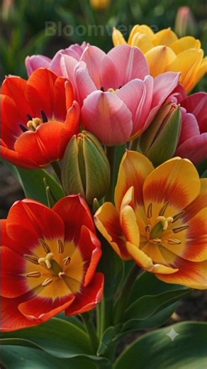 🌷 Bloom Verse | Tulip Flower Bloom Transformation 🌱 Amazing Flower Growth Time-Lapse #Shorts