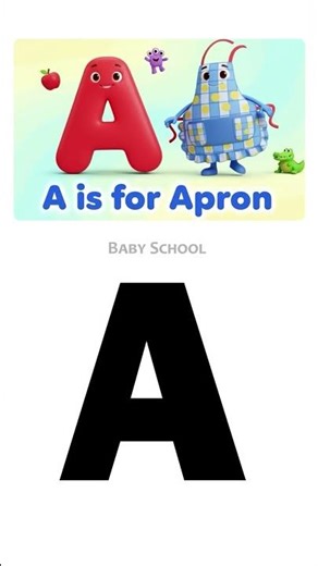 English Words That Start with A | Letter A Words for Kids – Part 3 | Baby School #Shorts