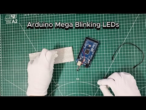 Arduino Mega Blinking LEDs Tutorial