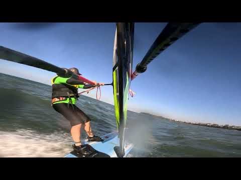 windsurfing in winter