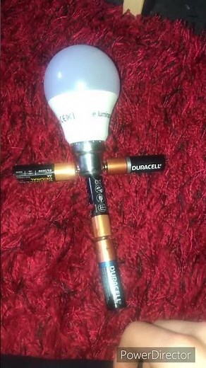 Can 4 AA Batteries turn on an LED Light bulb?