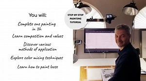 Paint Along: "Autumn Sun" - watercolor painting tutorial with Vladislav Yeliseyev