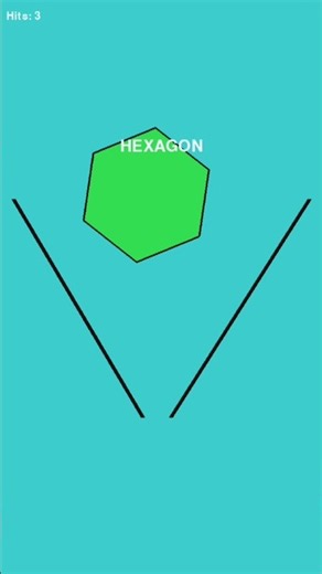 V-Shaped Chaos Physics Simulation