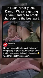In Bulletproof (1996), Damon Wayans getting Adam Sandler to break character is the best part.