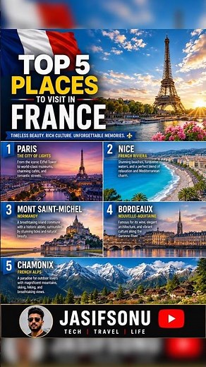 Top 5 Must-Visit Destinations in France