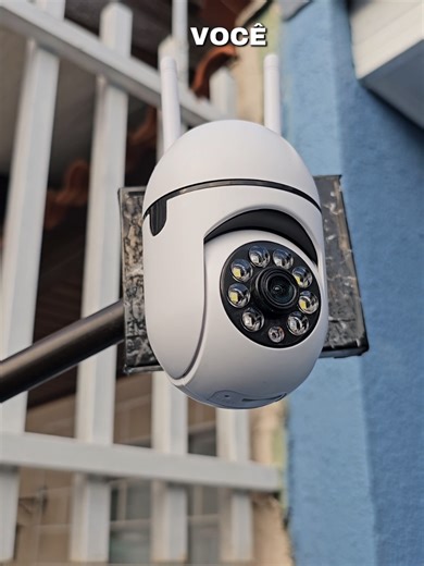 Câmera externa Wi-Fi com visão noturna, resistente ao tempo e acesso pelo celular. Mais segurança e praticidade para sua casa ou comércio. #câmeradesegurança #camerawifi #camera360 #camerawifi