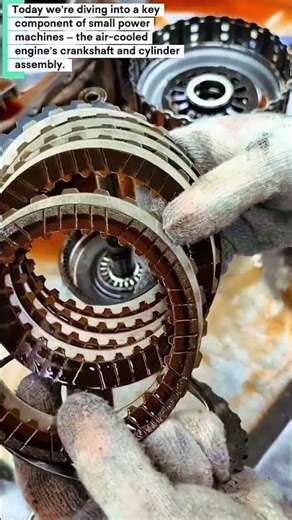 Air-Cooled Engine Crankshaft & Cylinder Assembly - Educational Short‎