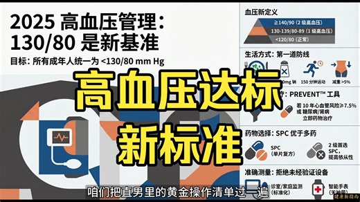 医学播客：2025 AHA／ACC／AANP指南：高血压达标新标准