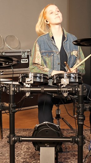 It's still a bit chilly outside, so let's keep it quiet for a while🧊🧸 Lil will play you the perfect song for the weekend🥁 #milleniumdrums | Millenium Drums