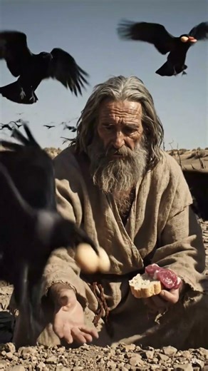 Ravens carry bread from heaven// Elijah fed by ravens// God send ravens #ravens #elijah #prophet