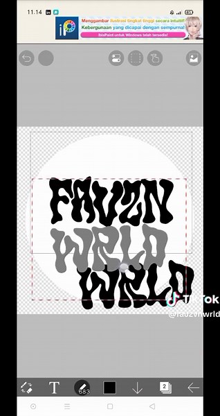 Tutorial Font Design with Ibis Paint X | Creative Text Tutorial