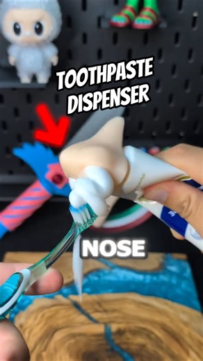 3D printed Toothpaste Nose Dispenser #3dprinting