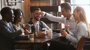 Multi-ethnic Friends Laughing Having Fun Meeting Stock Footage Video (100% Royalty-free) 32241934 | Shutterstock