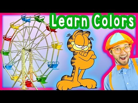 Learn Colors for Toddlers - Preschool Learning – Theme Park Tour with Blippi - Colors Collection