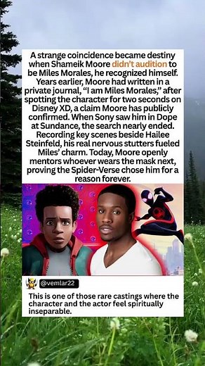 Why Shameik Moore Became Miles Morales Before Spider-Verse Existed