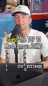 TOP 10 MOST FAMOUS JOHNS! #reels #john #name #top10 #guessinggame #famous | The Makeshift Project