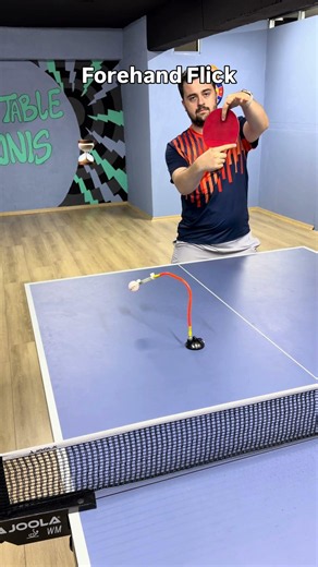 Ping Pong How To Do Forehand Flick 🏓