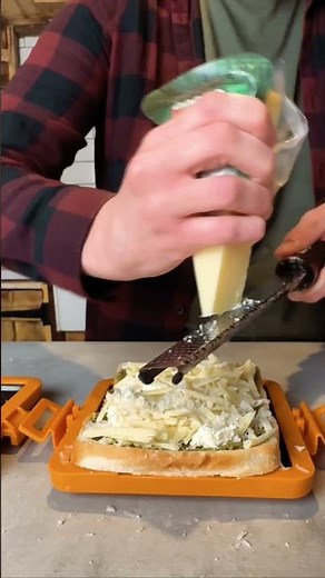 The ULTIMATE Cheese Toastie Recipe - THREE CHEESE Toastie Melty Goodness! #cheese #youtubeshorts
