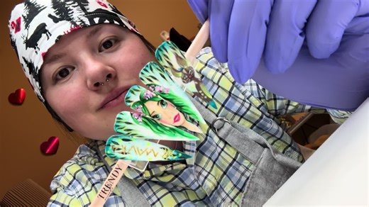 “Mavka.The forest song” 🧚🌲 Who hasn't seen this beautiful Ukrainian cartoon yet, it's beautiful. I've wanted to draw the main character with her beautiful friend for a long time 🥰 You can also watch this cartoon in English 😊 This is my first time drawing a face, it's going to be hard, but I hope I manage to do it 💃🤩#canadanewfoundland🇨🇦 #ukrainianmanicure #reelsapp