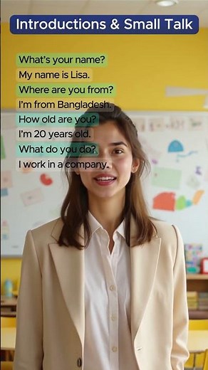 Daily English Conversation Practice || Introductions & Small Talk #learnenglish #englishlearning #bd