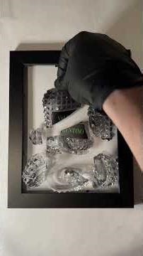 Valentino Green Stravaganza Broken Bottle Art #art #artist #cologne #fragrance #satisfying