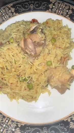 Easiest chicken mutter pulao#recipe #tiktokviral