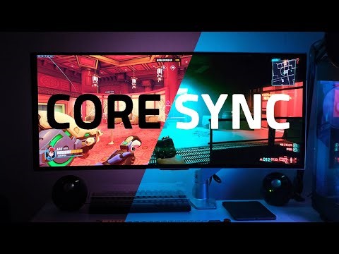 Odyssey OLED G8 Core Sync Lighting demo play