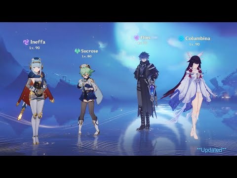 [Genshin Impact] *Updated* C2 Flins Hyper Lunar-Charged Team - DPS Dummy Test (Miliastra Wonderland)