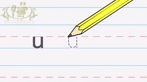 Write the letter U | Alphabet Writing lesson for children | The Singing Walrus on Make a GIF