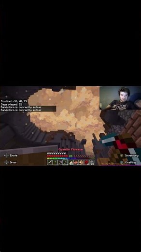 I Accidentally Summoned a Sandstorm in Minecraft #minecraft