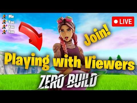 🔴PLAYING WITH VIEWERS | FORTNITE LIVE | ZERO BUILD #531