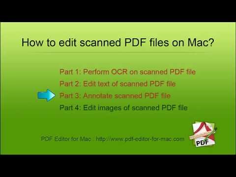 How to Edit scanned PDF documents on Mac? [PDF Editor OCR]